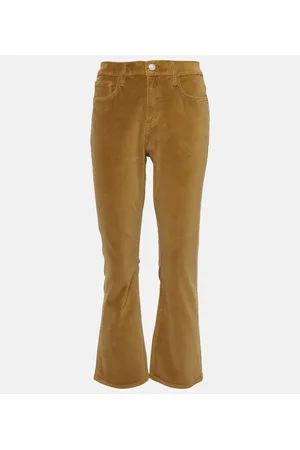 Frame Le Crop Mini Boot Velveteen bootcut jeans