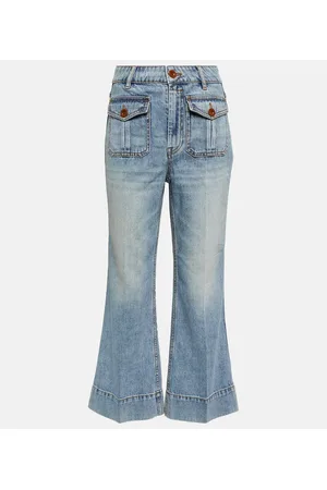 ZIMMERMANN Raie cropped flared jeans