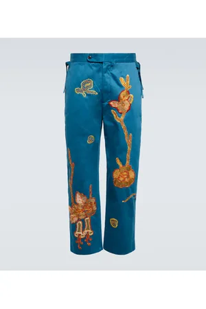 BODE Bell Flower cotton pants