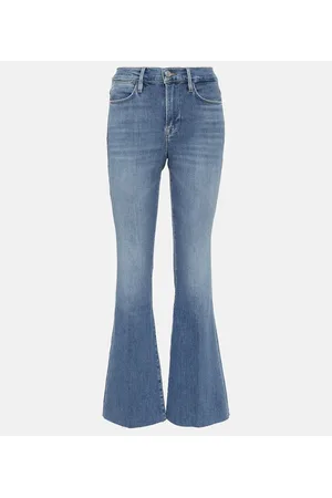Frame Le Easy Flare Raw Fray flared jeans