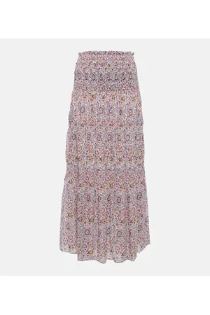 Marant Etoile Nunca floral midi skirt
