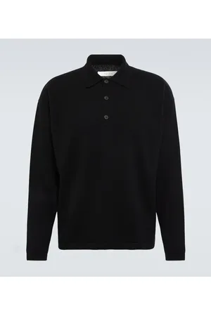 The Row Djon cashmere polo sweater