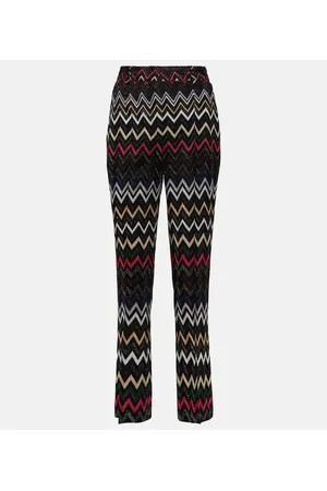 Missoni Zig-zag high-rise cropped pants