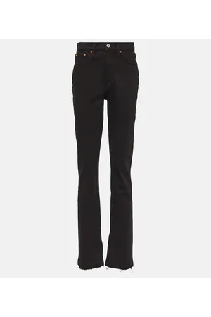 RE/DONE 70s high-rise split-hem bootcut jeans