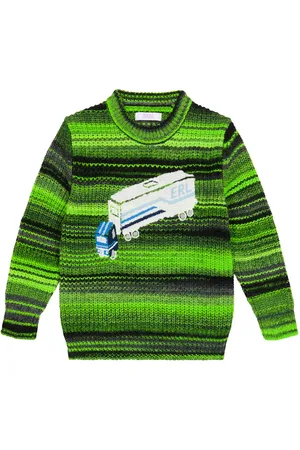 ERL Embroidered wool-blend sweater