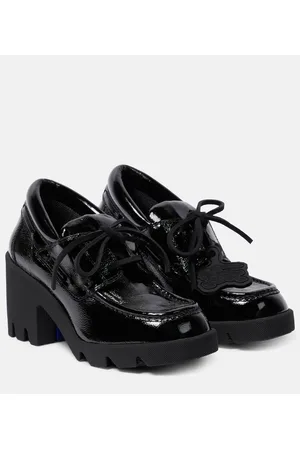 Burberry Stride leather loafer pumps