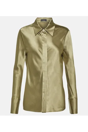 Joseph Brunel silk satin blouse
