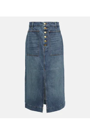 ULLA JOHNSON Bea denim skirt