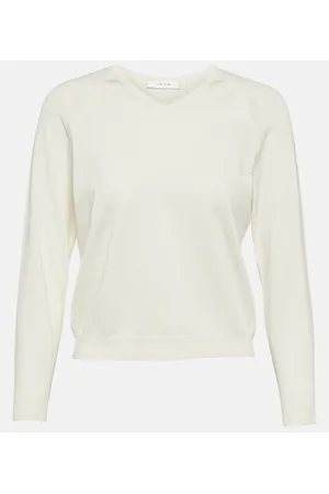 The Row Corin silk-blend top