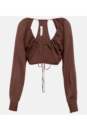 CHRISTOPHER ESBER Ruched crop top