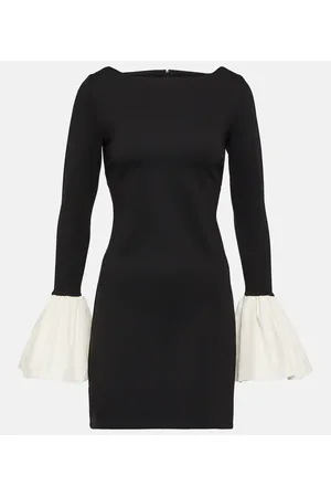 Staud Hawthorne taffeta-trimmed minidress