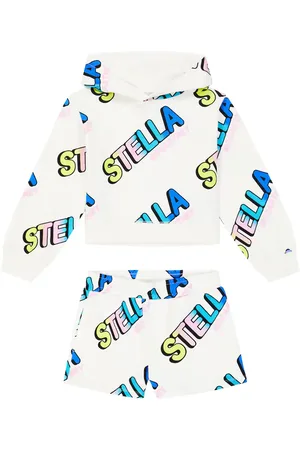 Stella McCartney Printed cotton sweatshirt and shorts