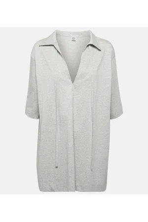 Totême Tie-neck cotton top