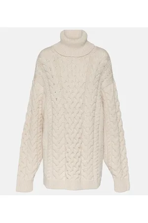 Marant Etoile Jade cable-knit turtleneck sweater