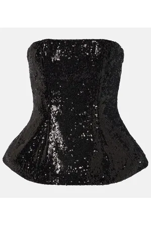 GIUSEPPE DI MORABITO Sequined bustier top