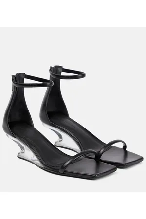 Rick Owens Leather wedge sandals