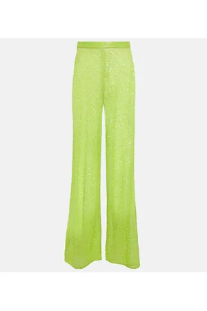 Self-Portrait Wide-leg sequined pants