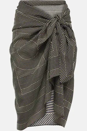 Totême Monogram cotton-blend beach cover-up