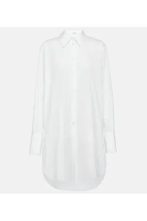 The Row Astrea oversized cotton poplin shirt