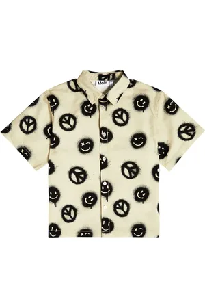 Molo Printed cotton bowling shirt