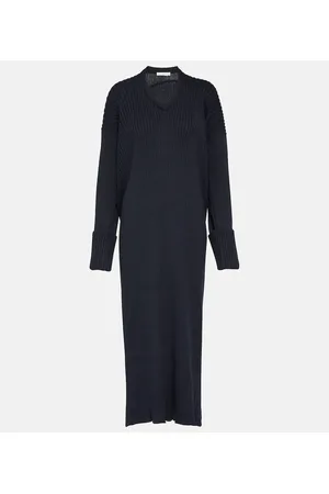 The Row Elodie knitted cotton maxi dress