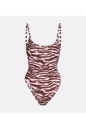 The Attico Zebra-printed swimsuit