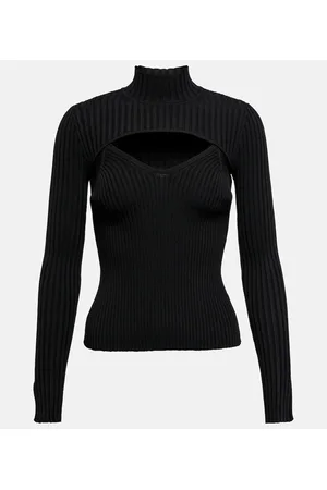 Simkhai Ribbed-knit layered top