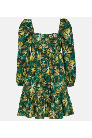 ULLA JOHNSON Alita floral cotton minidress