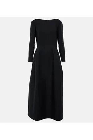 The Row Lilibet wool and silk midi dress
