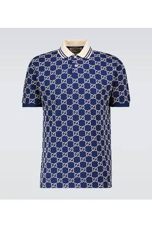 Gucci Short-sleeved monogrammed polo