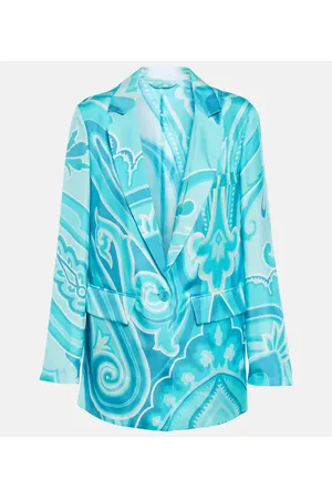 Etro Paisley silk twill blazer