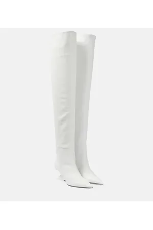 The Attico Cheope leather over-the-knee boots