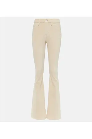 Frame Le High Flare Velveteen velvet flared jeans