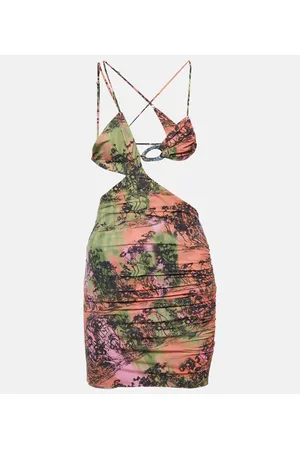 Roberta Einer Lua printed cutout minidress