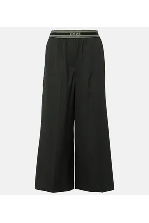 Loewe Wool cropped wide-leg pants