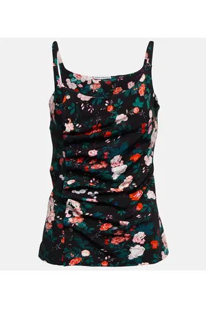 Paco rabanne Ruched floral top