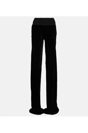 Rick Owens Wide-leg velvet pants