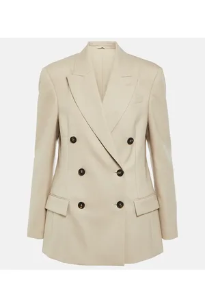 Brunello Cucinelli Double-breasted wool blazer
