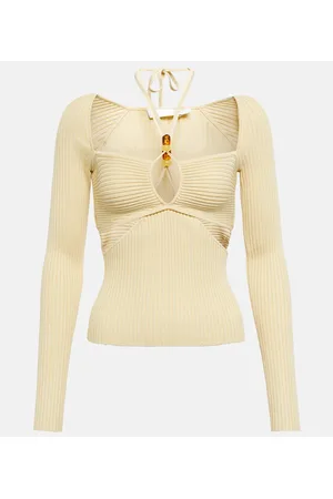 Simkhai Elenor cutout ribbed-knit top