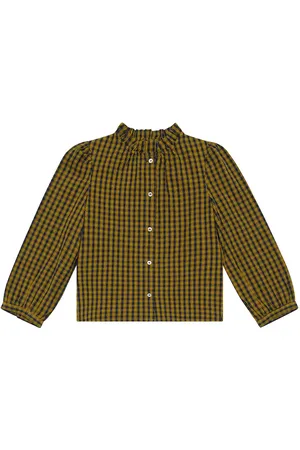 BONPOINT Brunella checked cotton blouse