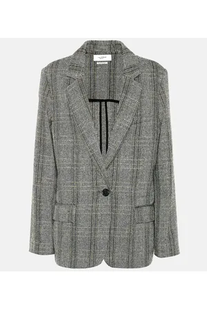 Marant Etoile Charly checked wool blazer