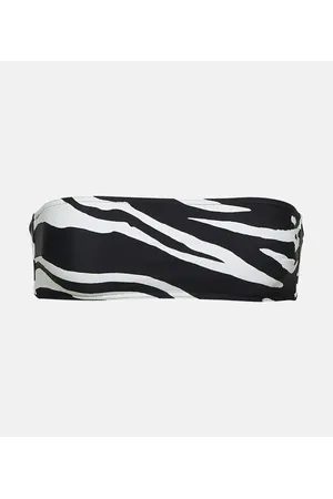 Stella McCartney Zebra-print bandeau bikini top
