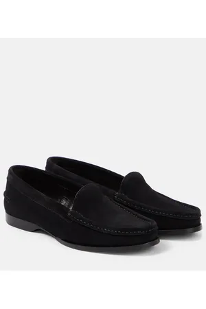 The Row Ruth suede loafers