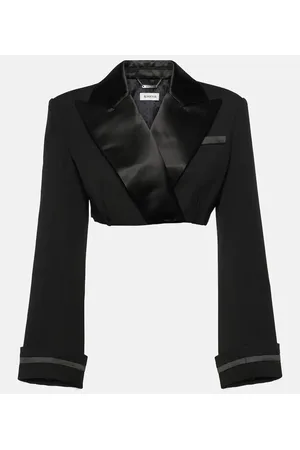 Simkhai Clare cropped wool-blend blazer