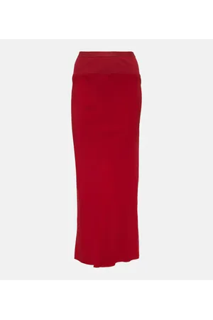 Rick Owens High-rise midi skirt