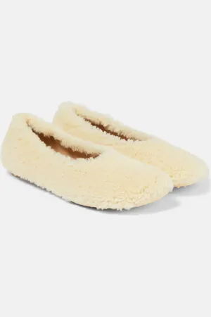 Bottega Veneta Shearling ballet flats