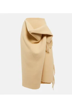The Row Dianne draped wool maxi skirt