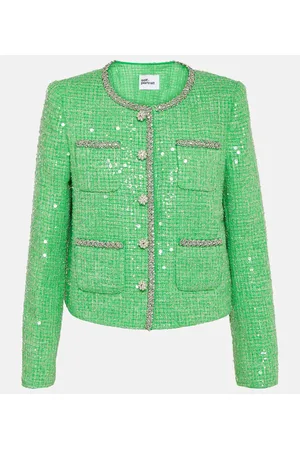 Self-Portrait Sequined bouclÃ© jacket