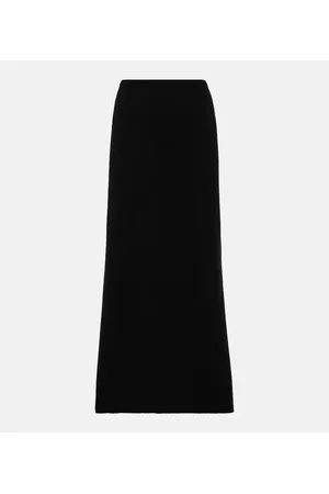 Fforme Isabella wool and cotton maxi skirt