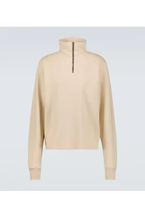 Les Tien Cotton jersey half-zip sweatshirt
